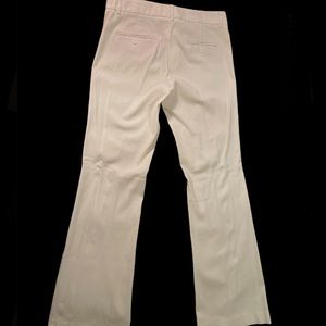 White bootcut trousers / slacks 🦷